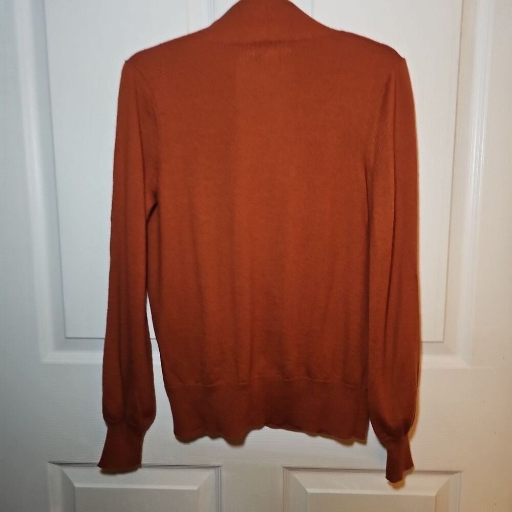 Christian Siriano Women's Burnt Orange Sweater Medium Cozy, Girlboss, Chic MED - Picture 3 of 3